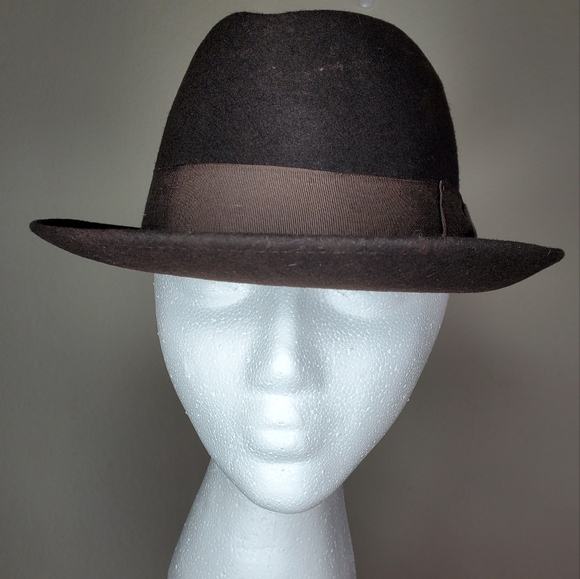 Vintage Dorfman Pacific Brown Wool Felt Men's Hat, Size 7 1/8. - Picture 1 of 6